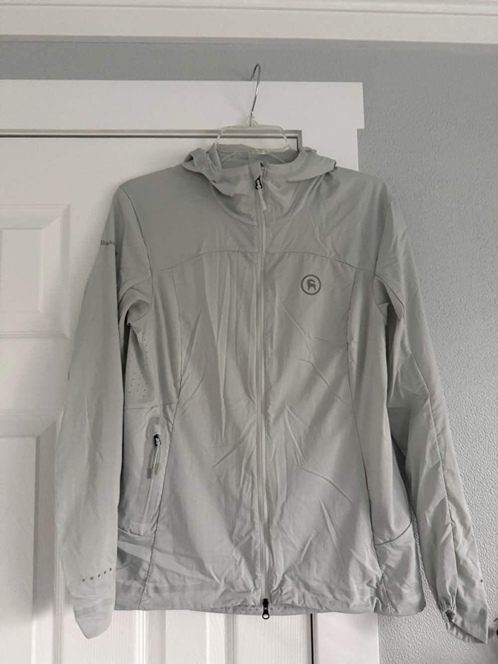 Backcountry Light sage/ gray Hooded  windbreaker Jacket with Full Zip XSP